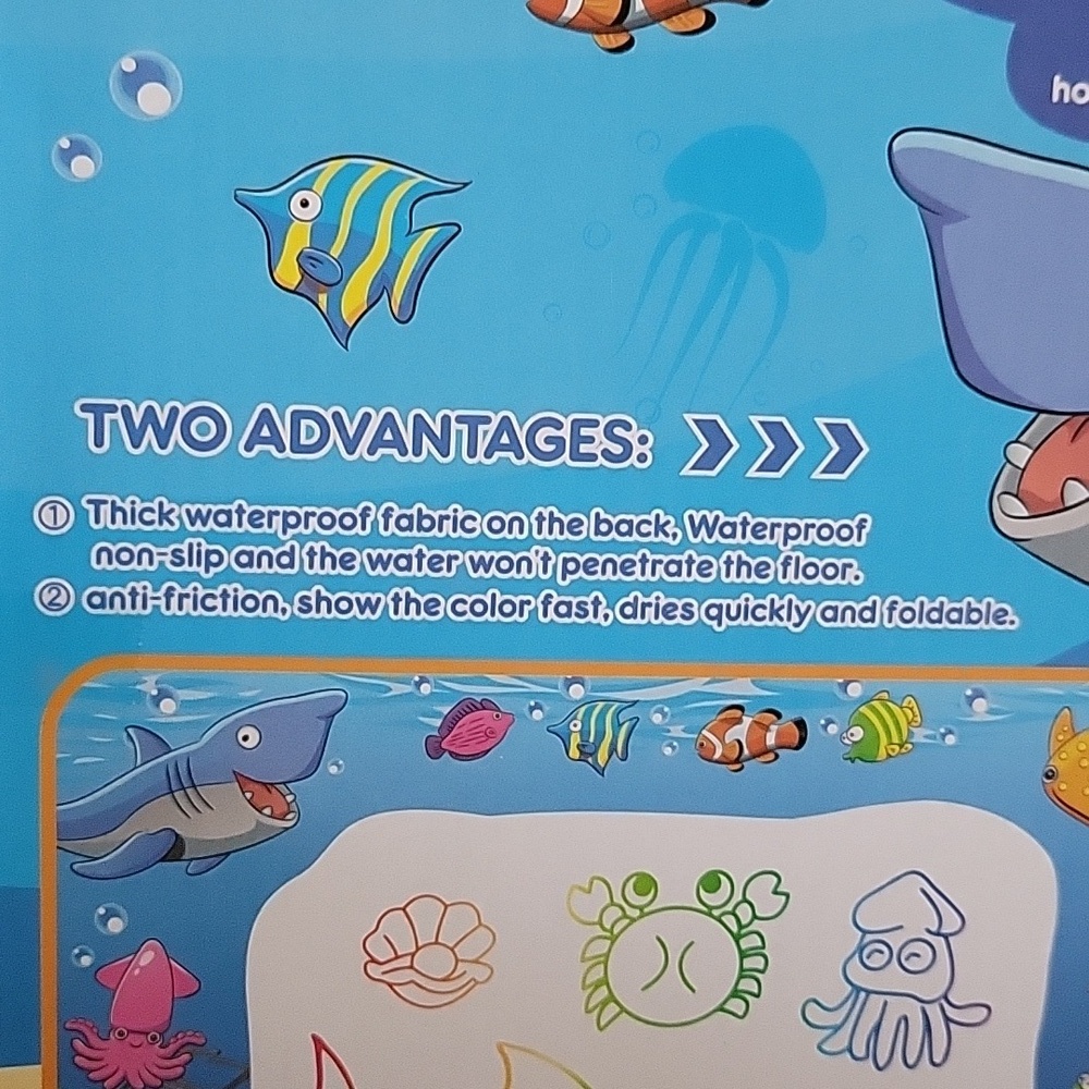 Water doodle mat ocean new - Picture 5 of 7